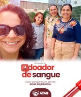 14 DE JUNHO - DIA MUNDIAL DO DOADOR DE SANGUE