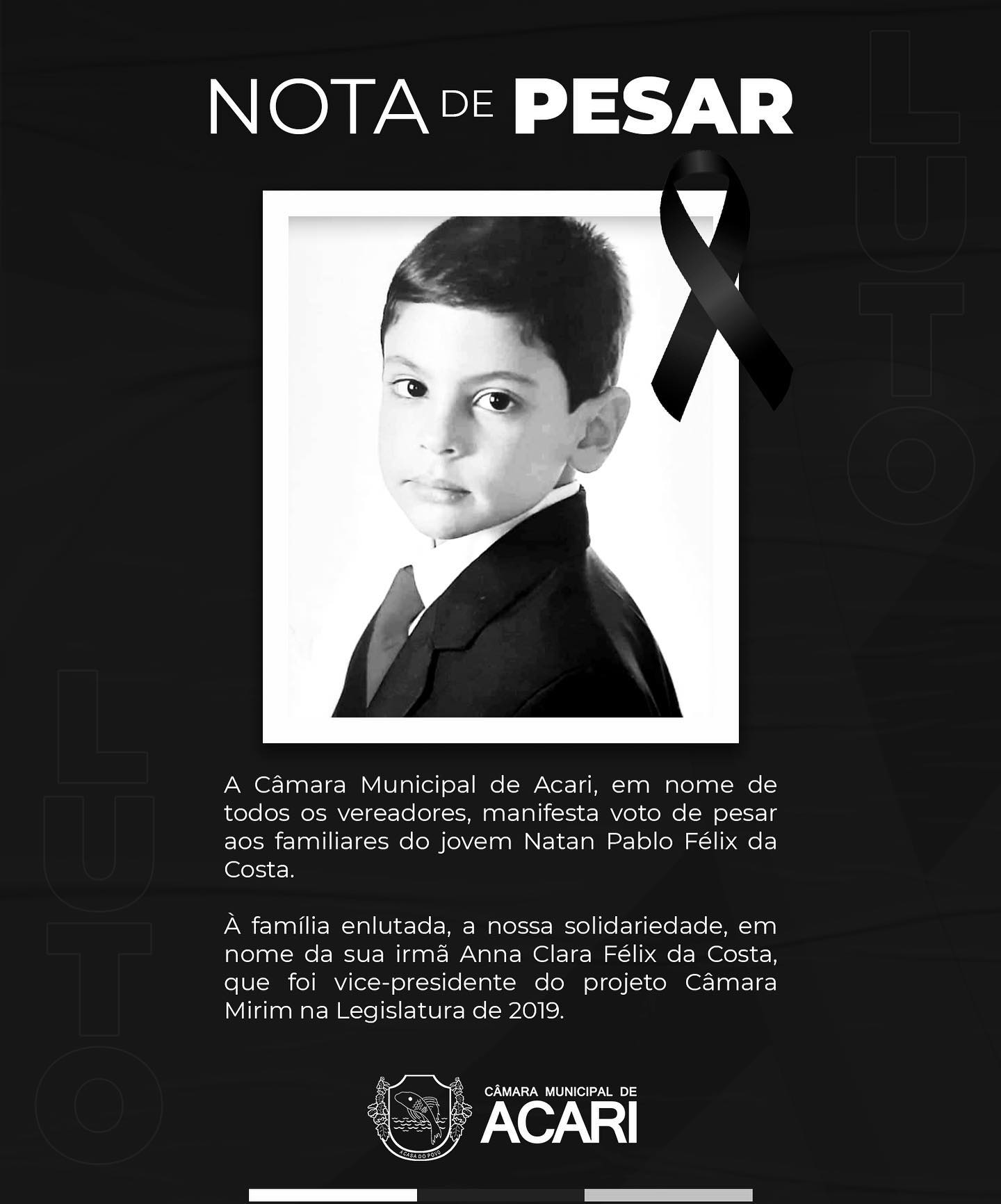 ▪️NOTA DE PESAR▪️