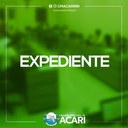 A Câmara Municipal de Acari divulga a seguir as matérias que darão entrada no Expediente da 21ª Sessão Ordinária, que acontece nesta terça-feira (04) A Câmara Municipal de Acari divulga a seguir as matérias que darão entrada no Expediente da 21ª Sessão Ordinária, que acontece nesta terça-feira (04)
