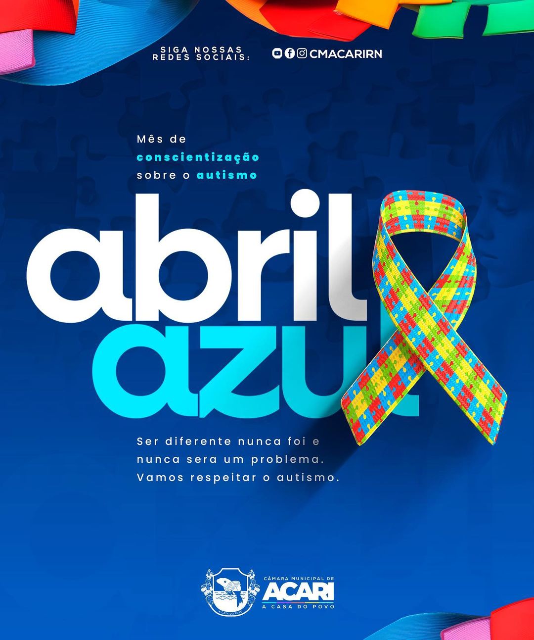 ABRIL AZUL - MÊS DE CONSCIENTIZAÇÃO SOBRE O AUTISMO