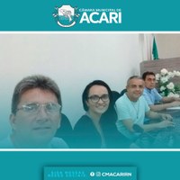 Aconteceu na tarde desta quinta-feira (20) mais uma reunião da Comissão especial para tratar da Revisão do Regimento Interno da Câmara Municipal de Acari. 