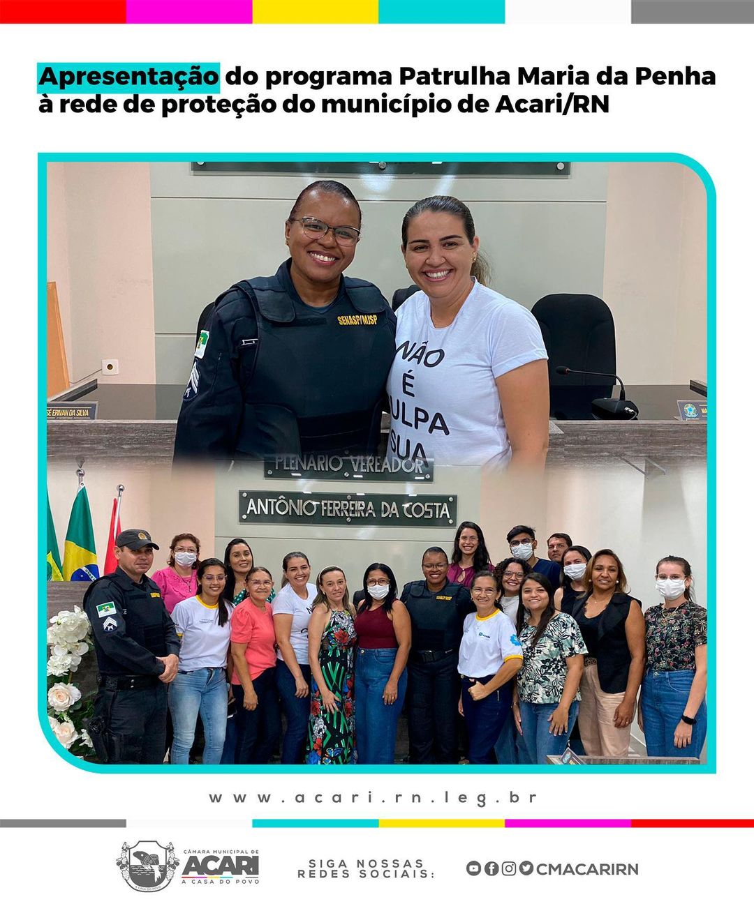 APRESENTAÇÃO DO PROGRAMA PATRULHA MARIA DA PENHA À REDE DE PROTEÇÃO DO MUNICÍPIO DE ACARI/RN