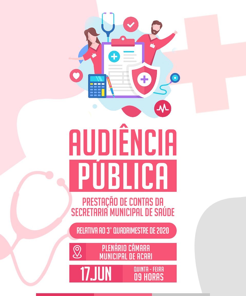 AUDIÊNCIA PÚBLICA, PRESTAÇÃO DE CONTAS DA SECRETARIA MUNICIPAL DE SAÚDE