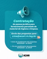 Aviso de Dispensa de Licitação nº 003/2026