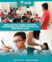 CÂMARA CIDADÃ: MAIS 38 CRIANÇAS E ADOLESCENTES FORAM BENEFICIADAS COM A EMISSÃO GRATUITA DO RG PELA CÂMARA MUNICIPAL DE ACARI