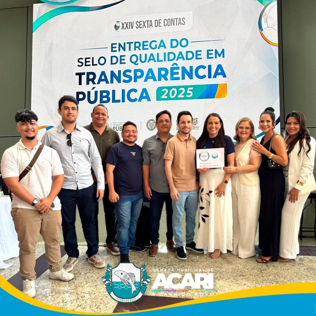 Câmara de Acari reafirma excelência na gestão pública e recebe novamente o Selo Diamante da Atricon