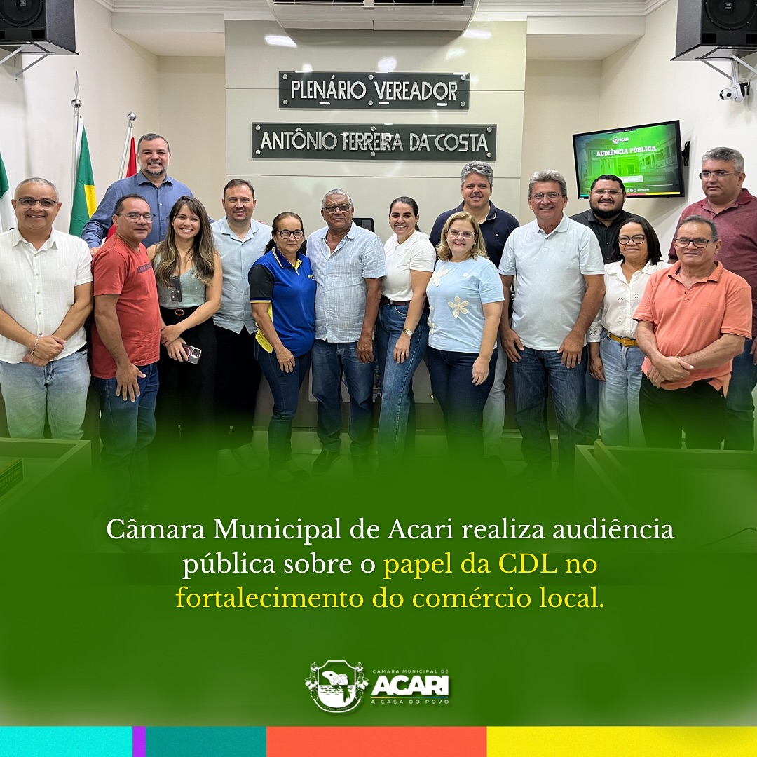 Câmara de Acari realiza Audiência Pública