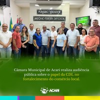 Câmara de Acari realiza Audiência Pública