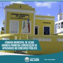 CÂMARA MUNICIPAL DE ACARI ANUNCIA PRIMEIRA CONVOCAÇÃO DE APROVADOS NO CONCURSO PÚBLICO