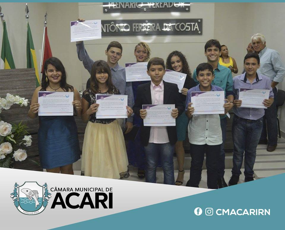 CÂMARA MUNICIPAL DE ACARI DIPLOMA E EMPOSSA VEREADORES MIRINS 