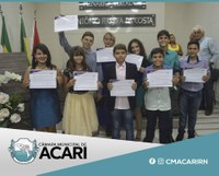 CÂMARA MUNICIPAL DE ACARI DIPLOMA E EMPOSSA VEREADORES MIRINS 