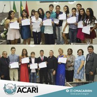 CÂMARA MUNICIPAL DE ACARI DIVULGA CRONOGRAMA DO PROJETO CÂMARA MIRIM PARA O ANO DE 2017