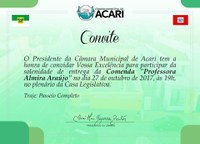 CÂMARA MUNICIPAL DE ACARI HOMENAGEARÁ PROFESSORES 