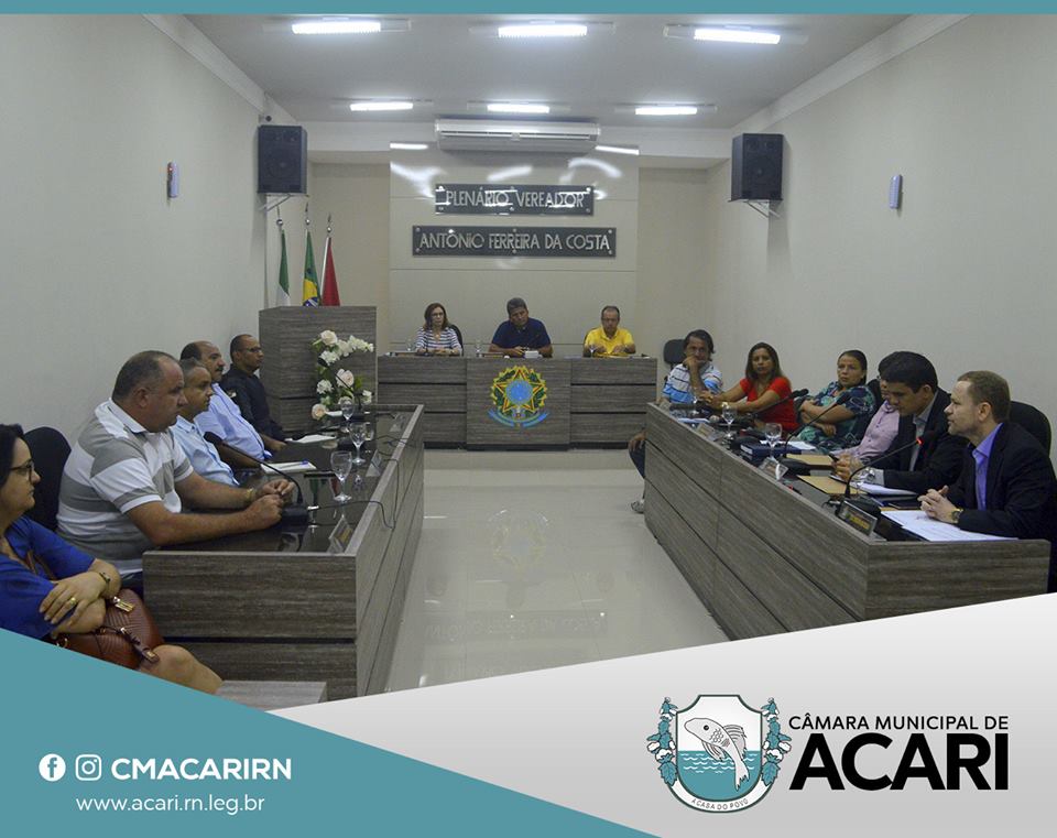 Câmara Municipal de Acari sedia reunião com o superintendente do Banco do Brasil