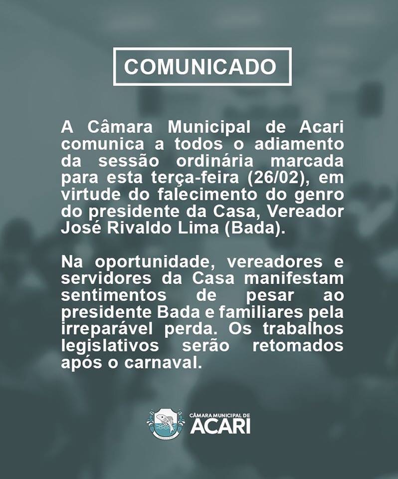 Comunicado!