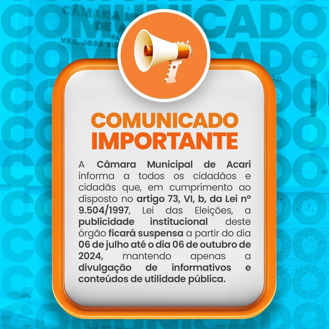 COMUNICADO IMPORTANTE!