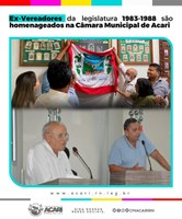 EX-VEREADORES DA LEGISLATURA 1983-1988 SÃO HOMENAGEADOS NA CÂMARA MUNICIPAL DE ACARI