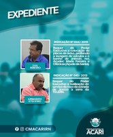 Expediente da 12ª Sessão Ordinária do 1º período legislativo de 2019