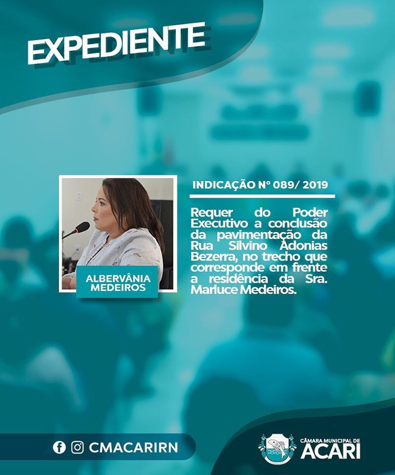 Expediente da 1ª Sessão Ordinária do 2º período legislativo de 2019