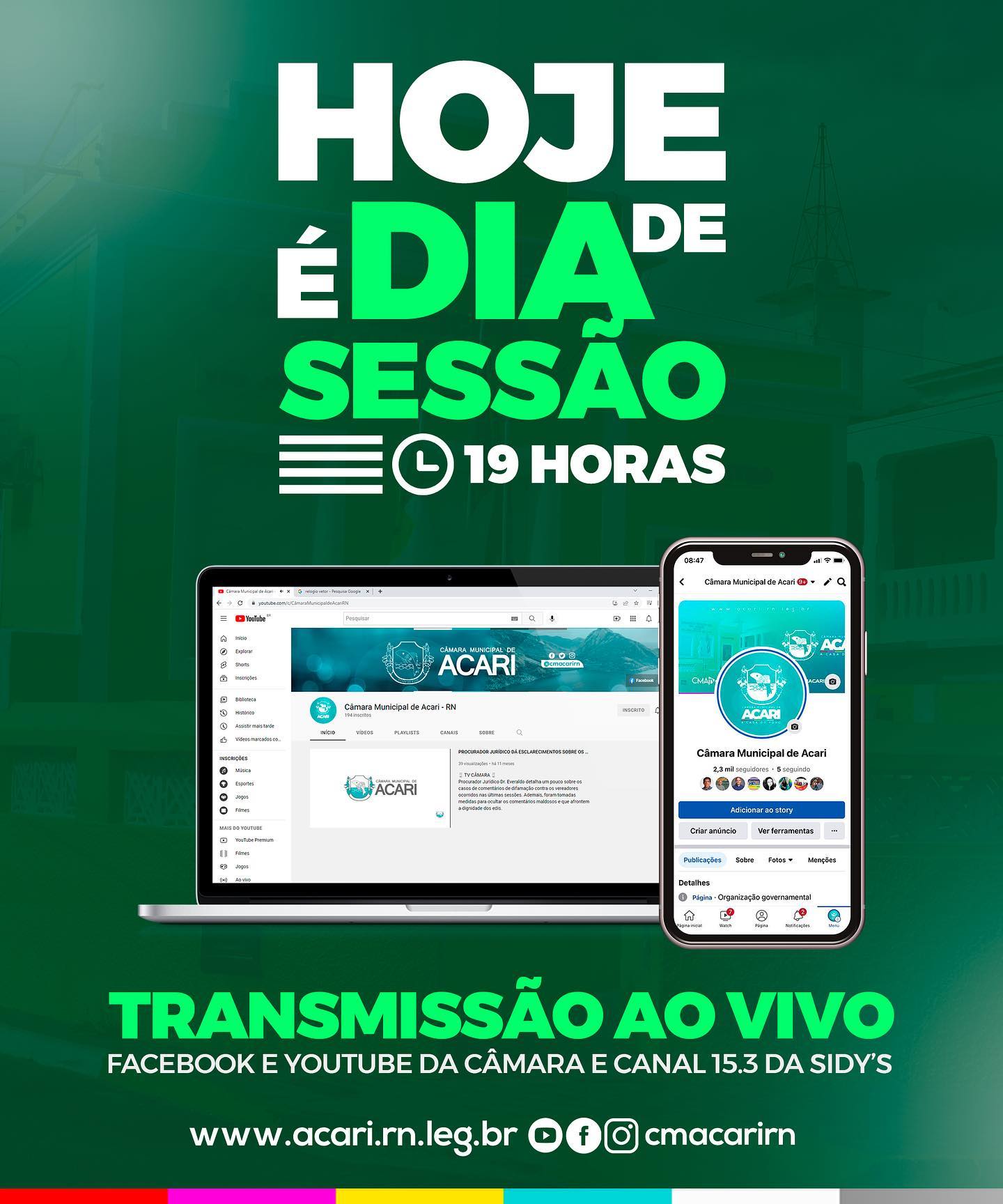 HOJE TEM SESSÃO!!