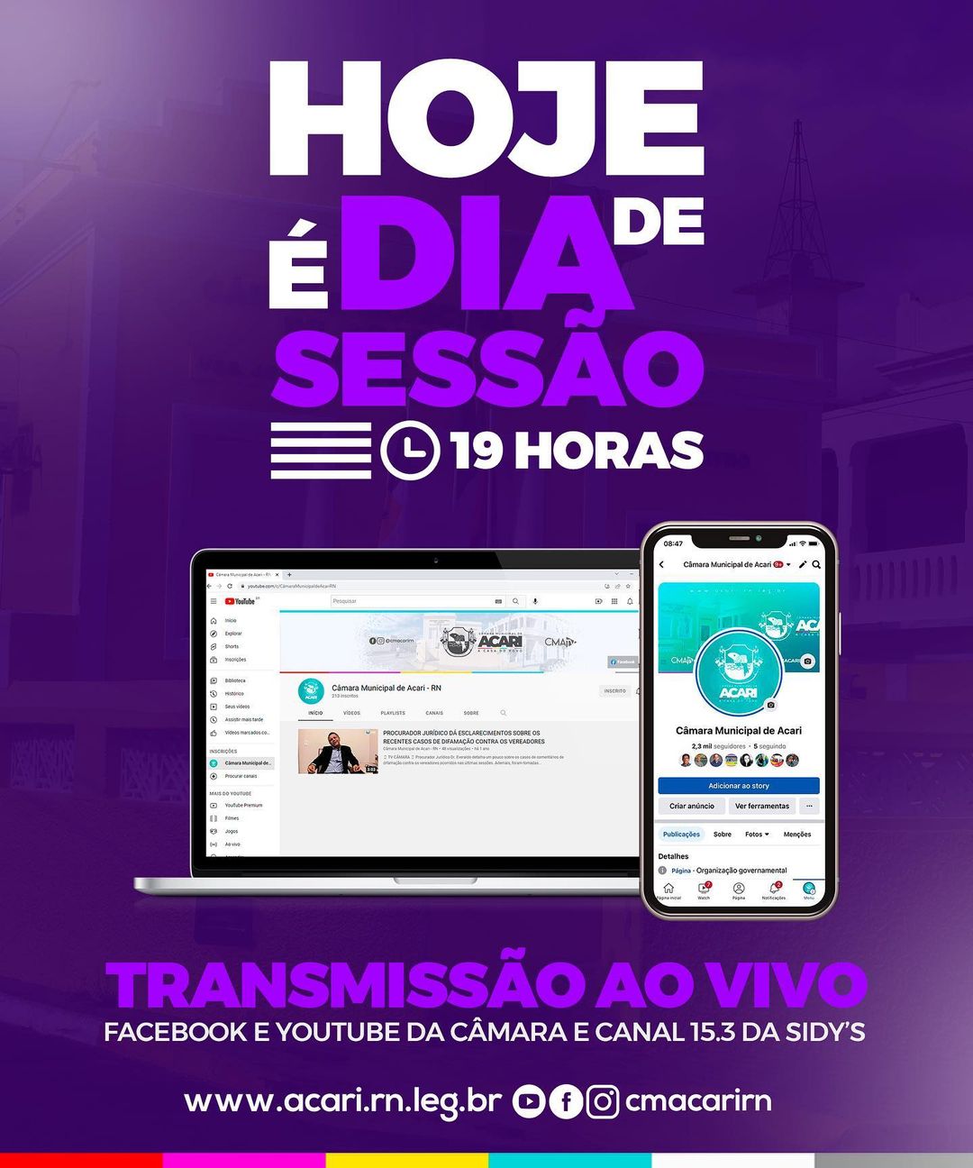 HOJE TEM SESSÃO!!