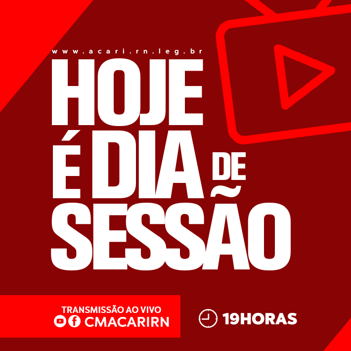 HOJE TEM SESSÃO! 