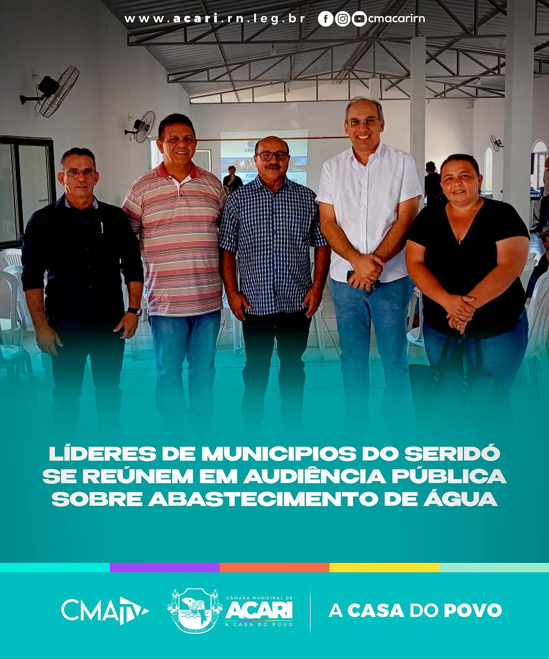 LÍDERES DE MUNICIPIOS DO SERIDÓ SE REÚNEM EM AUDIÊNCIA PÚBLICA SOBRE ABASTECIMENTO DE ÁGUA