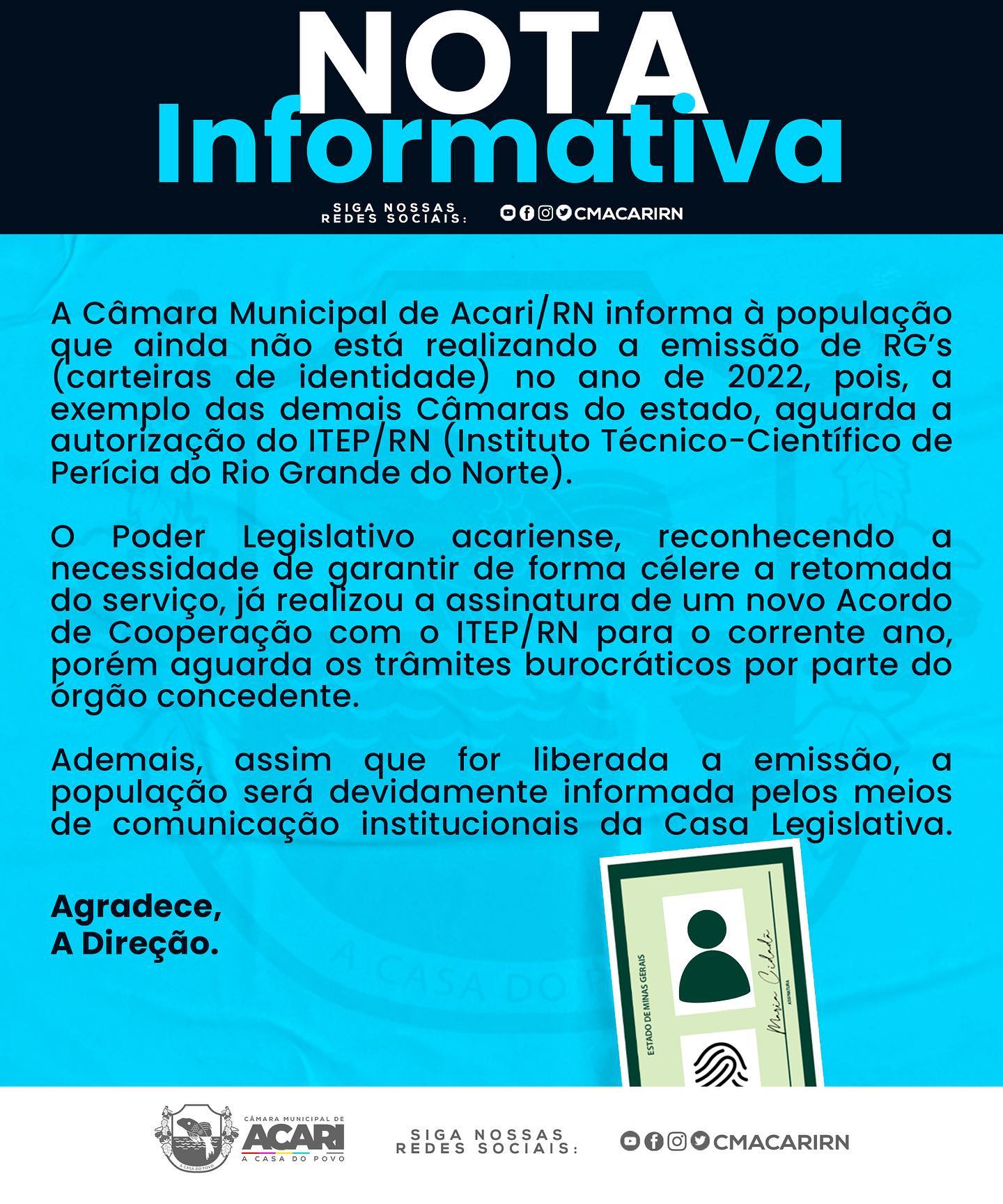 NOTA INFORMATIVA