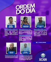 Ordem do Dia da 4ª Sessão Ordinária do 1ºPeríodo Legislativo de 2019
