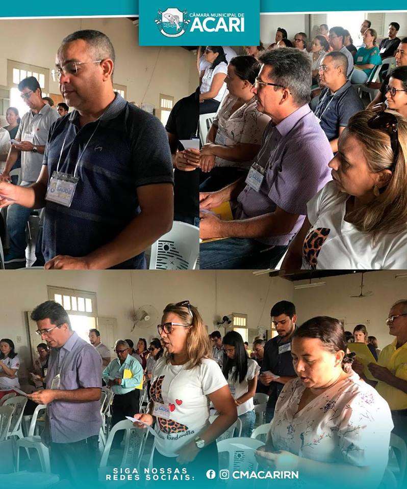 Os vereadores Ari Bezerra, Albervânia Medeiros, Girlene Edson e Marineide Alves, estão participando nesta quinta-feira (25) da 7ª Conferência Municipal de Saúde na Escola Estadual Tomaz de Araújo em Acari