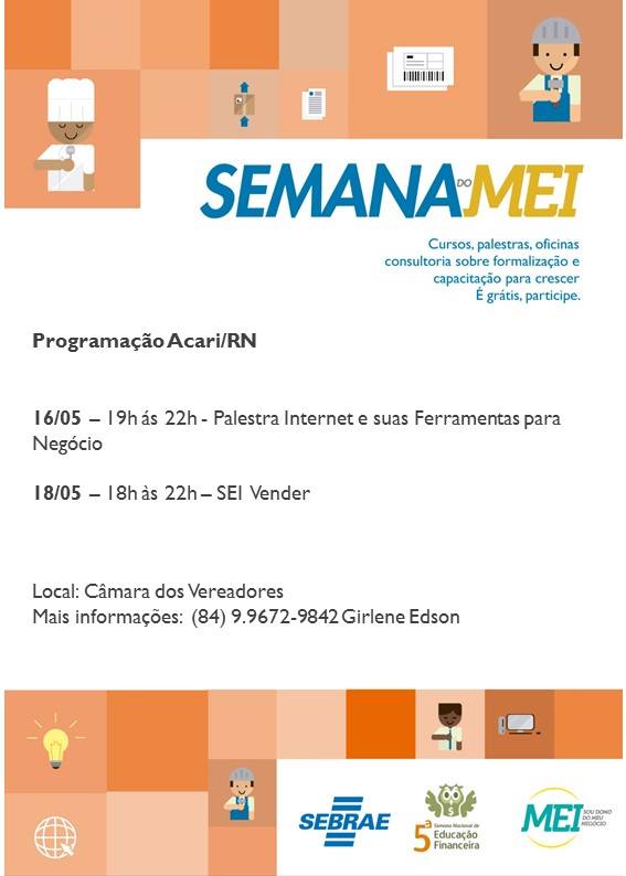 PARCERIA ENTRE CÂMARA E SEBRAE IRÁ CAPACITAR MICROEMPREENDEDORES ACARIENSES 