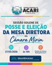 Posse e eleição da Mesa Diretora da Câmara Mirim