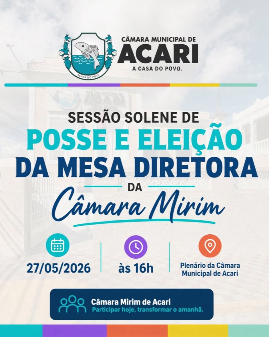 Posse e eleição da Mesa Diretora da Câmara Mirim
