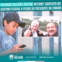 POVOADO BULHÕES RECEBE INTERNET GRATUITA DO GOVERNO FEDERAL A PEDIDO DO PRESIDENTE DA CÂMARA