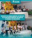 PRESIDENTE DA CÂMARA MUNICIPAL DE PARTICIPA DA III CONFERÊNCIA MUNICIPAL DOS DIREITOS DA CRIANÇA E DO ADOLESCENTE.