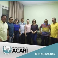 PRESIDENTE DA CÂMARA PARTICIPA DE REUNIÃO COM O CONSELHO MUNICIPAL ANTIDROGAS E ENTORPECENTES DE ACARI