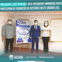 PRESIDENTE JOSÉ RIVALDO E VICE-PRESIDENTE MARINEIDE ALVES PARTICIPAM DE FORMAÇÃO DE GESTORES NESTE SÁBADO (26)