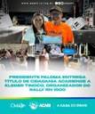 PRESIDENTE PALOMA ENTREGA TÍTULO DE CIDADANIA ACARIENSE A KLEBER TINOCO, ORGANIZADOR DO RALLY RN 1500