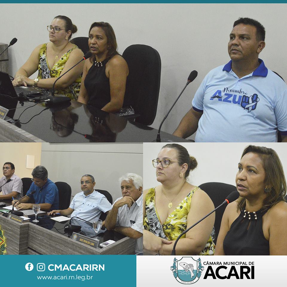 PRESTAÇÃO DE CONTAS DA SAÚDE É APRESENTADA NA CÂMARA MUNICIPAL DE ACARI