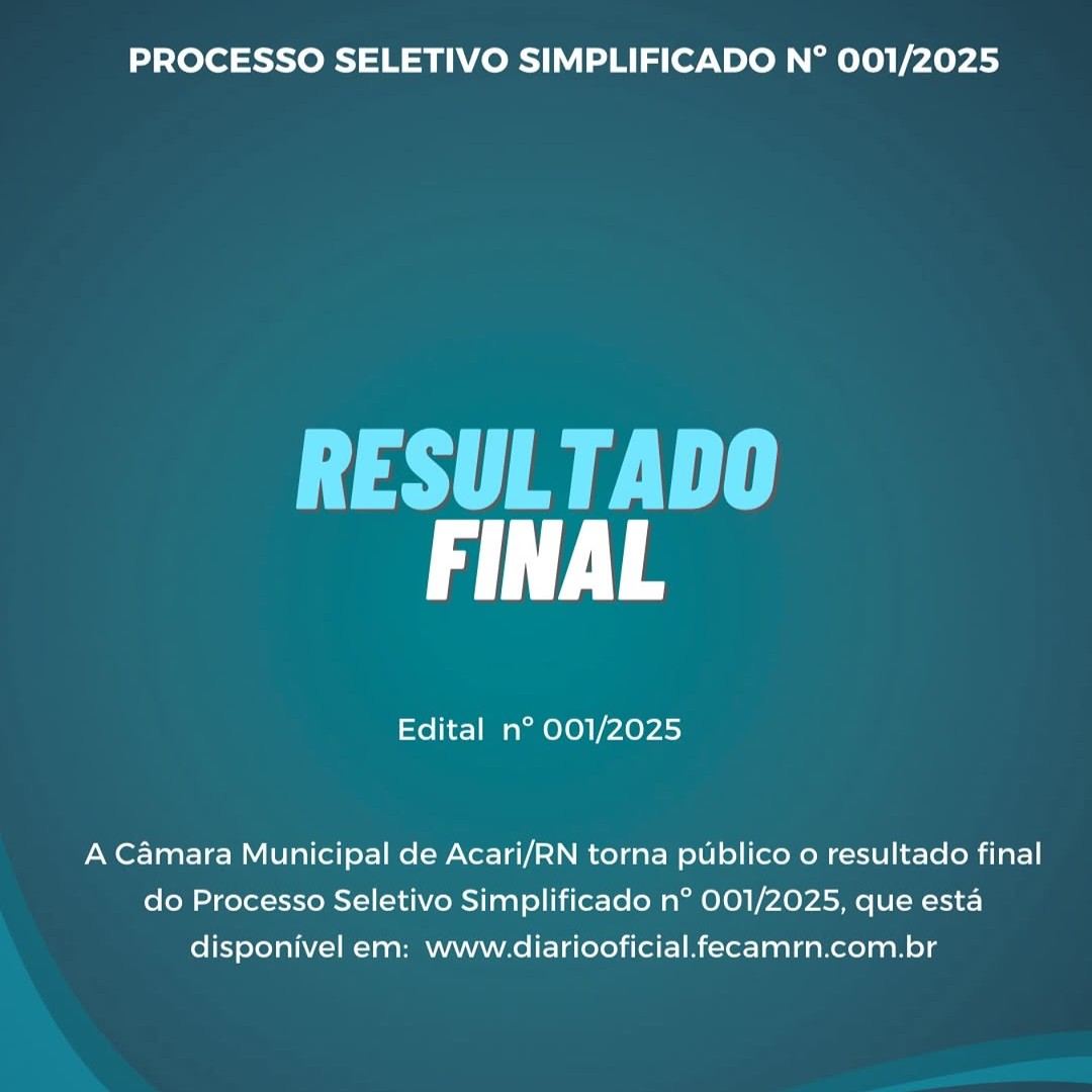 Resultado Final - Processo Seletivo Simplificado