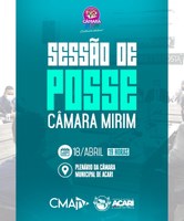 SESSÃO DE POSSE DOS VEREADORES MIRINS