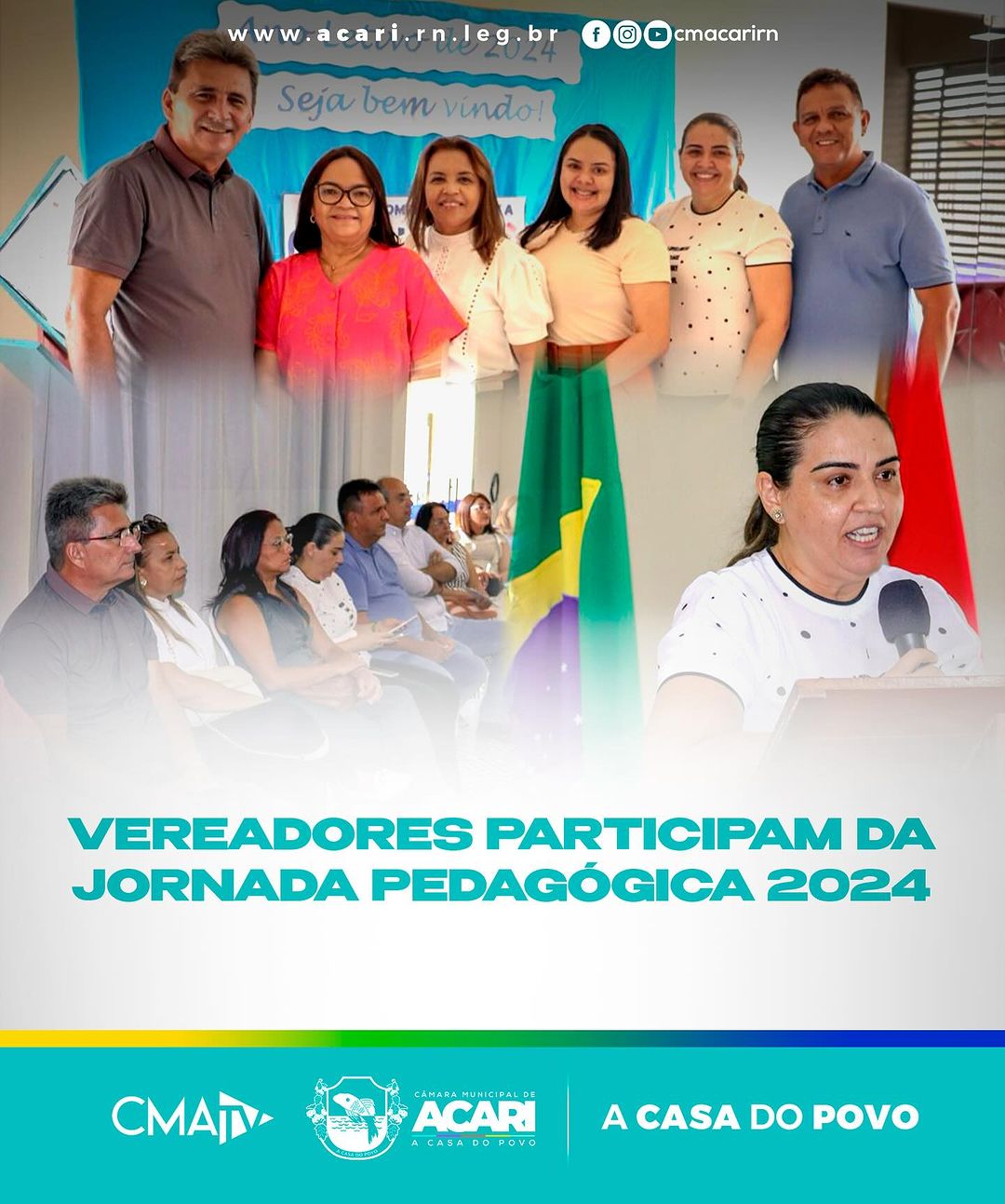 VEREADORES PARTICIPAM DA JORNADA PEDAGÓGICA 2024