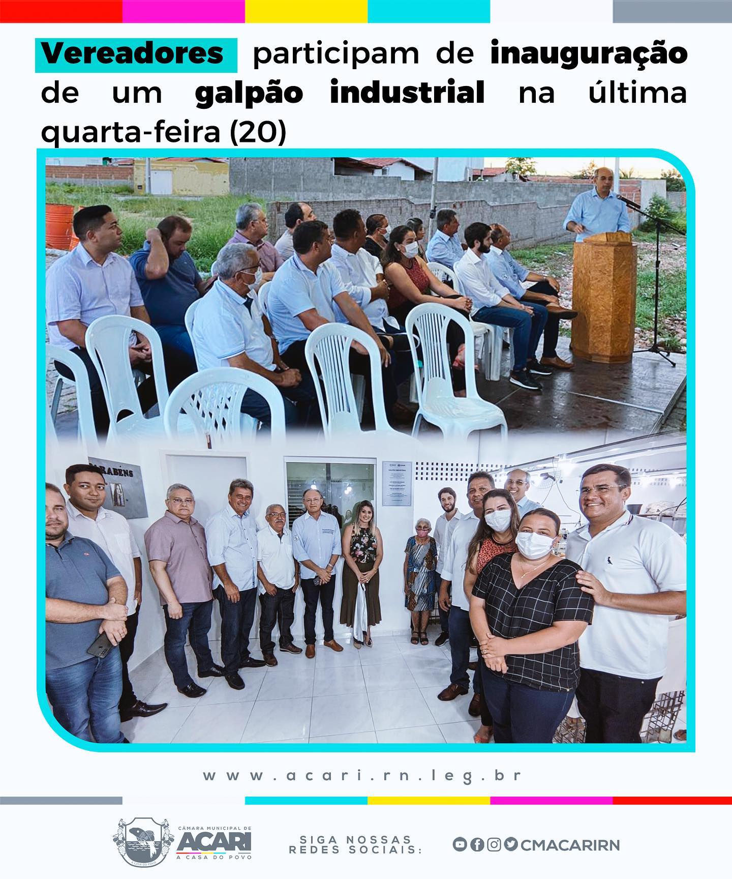 VEREADORES PARTICIPAM DE INAUGURAÇÃO DE UM GALPÃO INDUSTRIAL NA ÚLTIMA QUARTA-FEIRA (20)