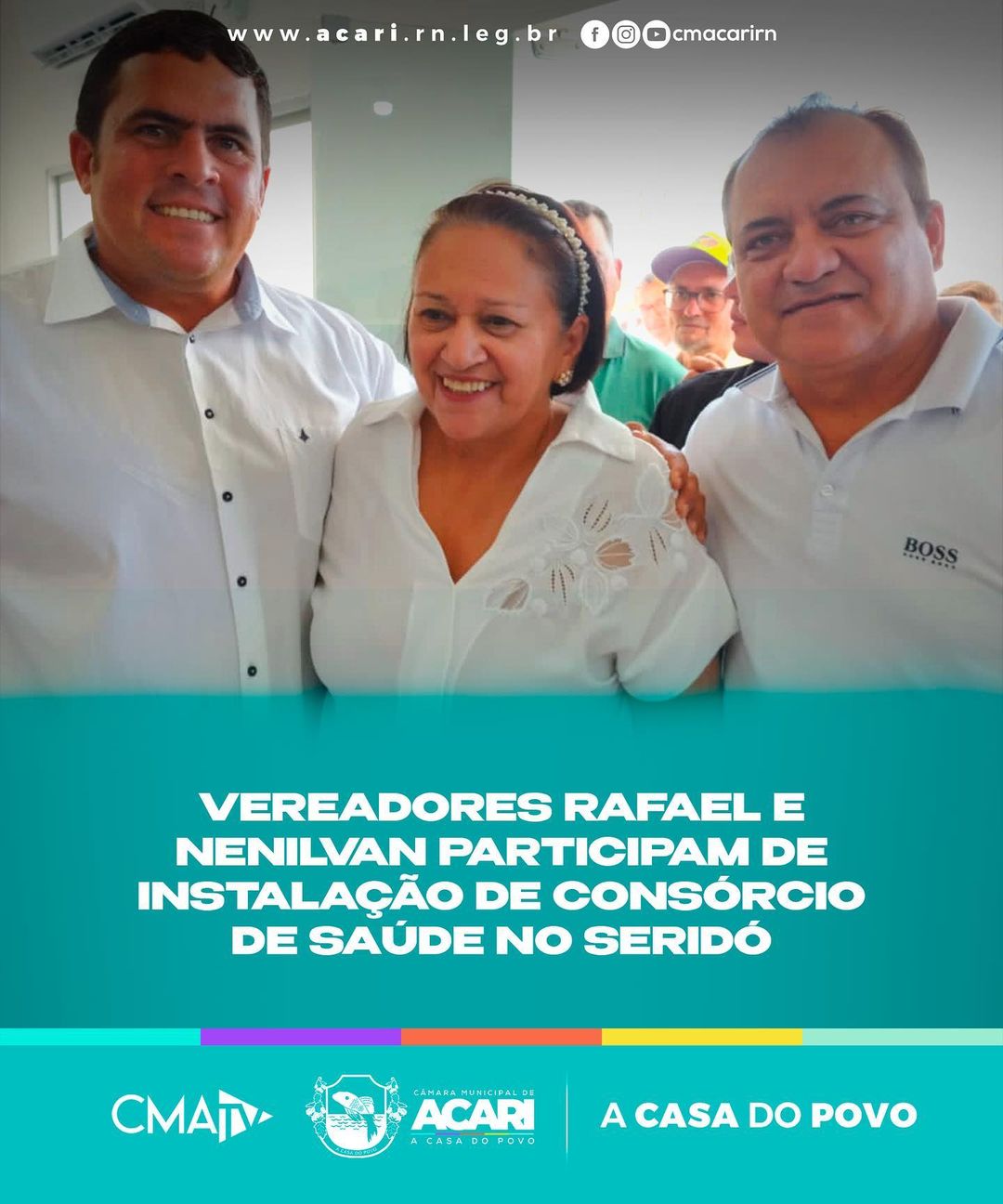 VEREADORES RAFAEL E NENILVAN PARTICIPAM DE INSTALAÇÃO DE CONSÓRCIO DE SAÚDE NO SERIDÓ